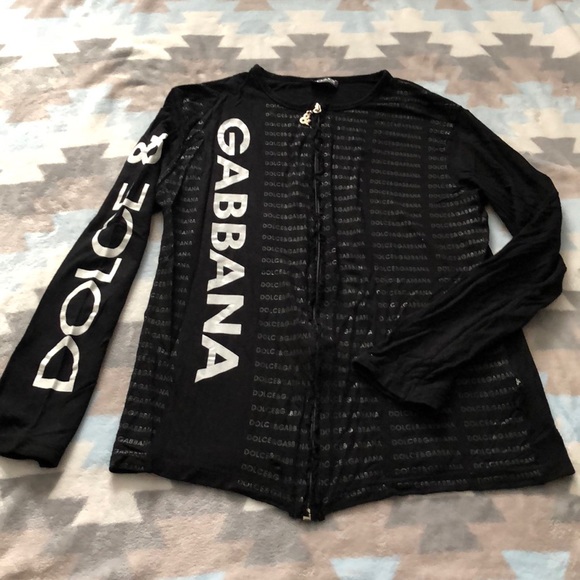 Dolce & Gabbana Tops - Dolce & Gabbana Full Zip Long Sleeve